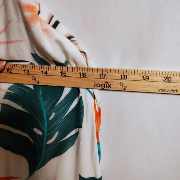 Slate & Willow Women's XS Palms Maxi Sleeveless Criss-Cross Dress - Picture 7 of 10